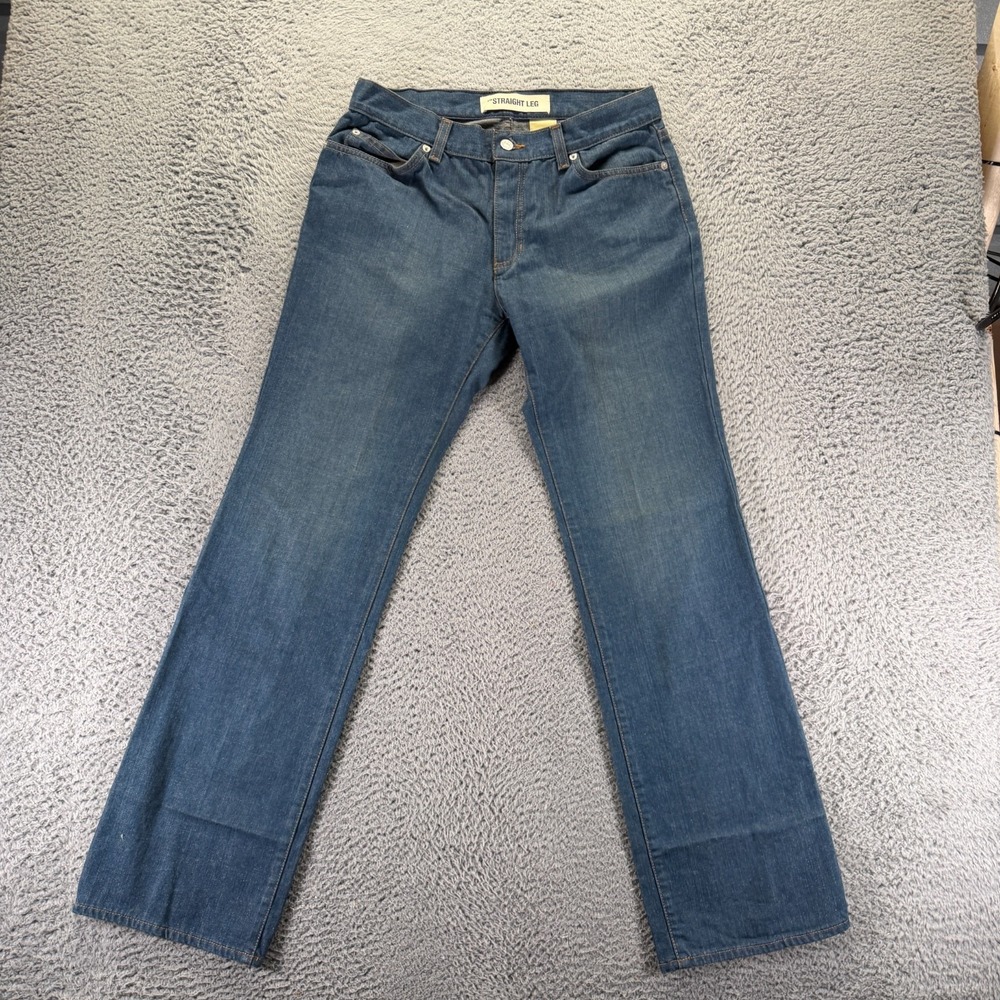 Vintage Gap Jeans Womens 10 Blue Cotton Denim Straight Faded Travel Workwear USA